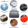 Allextreme AK7004 Car Body Cover Compatible with Maruti Suzuki Alto K10 Custom Fit Dustproof UV Heat Resistant Indoor Outdoor Body Protection (Grey with Mirror)