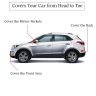 Allextreme AK7004 Car Body Cover Compatible with Maruti Suzuki Alto K10 Custom Fit Dustproof UV Heat Resistant Indoor Outdoor Body Protection (Grey with Mirror)