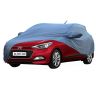 Allextreme I7006 Car Body Cover Compatible with Hyundai Elite i20 Custom Fit Dustproof UV Heat Resistant Indoor Outdoor Body Protection (Blue with Mirror)