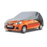 Allextreme AK7002 Car Body Cover Compatible with Maruti Suzuki Alto K10 Custom Fit Dustproof UV Heat Resistant Indoor Outdoor Body Protection (Silver Without Mirror)