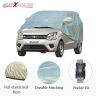 Allextreme W7007 100% Tested Waterproof Car Body Cover Compatible with Maruti Suzuki Wagon R Custom Fit Dustproof UV Heat Resistant Indoor Outdoor Body Protection (Reflective Silver with Mirror)
