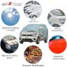 Allextreme W7007 100% Tested Waterproof Car Body Cover Compatible with Maruti Suzuki Wagon R Custom Fit Dustproof UV Heat Resistant Indoor Outdoor Body Protection (Reflective Silver with Mirror)