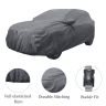 Allextreme D7004 Car Body Cover Compatible with Maruti Suzuki Swift Dzire Custom Fit Dustproof UV Heat Resistant Indoor Outdoor Body Protection (Grey with Mirror)