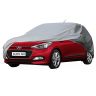 Allextreme I7002 Car Body Cover Compatible with Hyundai Elite i20 Custom Fit Dustproof UV Heat Resistant Indoor Outdoor Body Protection (Silver Without Mirror)