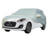 Allextreme D7003 Car Body Cover Compatible with Maruti Suzuki Dzire Custom Fit Dustproof UV Heat Resistant Indoor Outdoor Body Protection (Silver with Mirror)