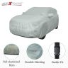 Allextreme BZ7003 Car Body Cover Compatible with Maruti Suzuki Brezza Custom Fit Dustproof UV Heat Resistant Indoor Outdoor Body Protection (Silver with Mirror)