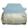 Allextreme BZ7007 100% Tested Waterproof Car Body Cover Compatible with Maruti Suzuki Brezza Custom Fit Dustproof UV Heat Resistant Indoor Outdoor Body Protection (Reflective Silver with Mirror)