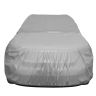 Allextreme BZ7002 Car Body Cover Compatible with Maruti Suzuki Brezza Custom Fit Dustproof UV Heat Resistant Indoor Outdoor Body Protection (Silver Without Mirror)