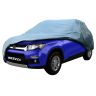 Allextreme BZ7001 Car Body Cover Compatible with Maruti Suzuki Brezza Custom Fit Dustproof UV Heat Resistant Indoor Outdoor Body Protection (Grey Without Mirror)