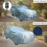 Allextreme BZ7001 Car Body Cover Compatible with Maruti Suzuki Brezza Custom Fit Dustproof UV Heat Resistant Indoor Outdoor Body Protection (Grey Without Mirror)