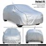 Allextreme TC7007 100% Tested Waterproof Car Body Cover Compatible with Toyota Innova Crysta Custom Fit Dustproof UV Heat Resistant Indoor Outdoor Body Protection (Reflective Silver with Mirror)
