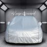 Allextreme TC7007 100% Tested Waterproof Car Body Cover Compatible with Toyota Innova Crysta Custom Fit Dustproof UV Heat Resistant Indoor Outdoor Body Protection (Reflective Silver with Mirror)