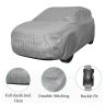 Allextreme TC7001 Car Body Cover Compatible with Toyota Innova Crysta Custom Fit Dustproof UV Heat Resistant Indoor Outdoor Body Protection (Grey Without Mirror)