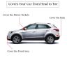 Allextreme HC7005 Car Body Cover Compatible with Hyundai Creta Custom Fit Dustproof UV Heat Resistant Indoor Outdoor Body Protection (Blue-Silver with Mirror)