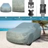 Allextreme M7002 Car Body Cover Compatible with Maruti Suzuki 800 Custom Fit Dustproof UV Heat Resistant Indoor Outdoor Body Protection (Silver Without Mirror)