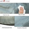 Allextreme M7002 Car Body Cover Compatible with Maruti Suzuki 800 Custom Fit Dustproof UV Heat Resistant Indoor Outdoor Body Protection (Silver Without Mirror)