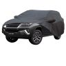 Allextreme F7004 Car Body Cover Compatible with Toyota Fortuner Custom Fit Dustproof UV Heat Resistant Indoor Outdoor Body Protection (Grey with Mirror)