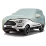 Allextreme FE7003 Car Body Cover Compatible with Ford EcoSport Custom Fit Dustproof UV Heat Resistant Indoor Outdoor Body Protection (Silver with Mirror)