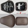 Allextreme EXPSC03P PU Leather Split Motorcycle Seat Cover Anti Slip Design Super-Soft Advanced Stitching Water Resistant Compatible with Royal Enfield Classic 350 (Brown)