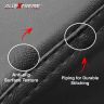 Allextreme PU Leather Seat Cover with Anti Skid Split Cushion Reinforced Stitching Dust Water Resistant for 350cc & 500cc Bullet Classic Models (Black, Model - 24)