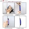 AllExtreme EXCDP1B 4 Pcs Car Reflective Door Protector Anti-Scratch Strip Warning Reflector Night Decal Sticker (Blue)