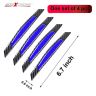 AllExtreme EXCDP1B 4 Pcs Car Reflective Door Protector Anti-Scratch Strip Warning Reflector Night Decal Sticker (Blue)