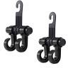 AllExtreme EXCSHB2 Car Seat Back Hook Headrest Hanger Clip Holder forBag Purse Cloth & Grocery (2 Hook)
