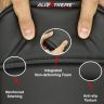 Allextreme Motorcycle Seat Cover PU Leather Anti Skid Split Water-Resistant Bike Cushion Compatible with All Motorcycles (Black, Model-8)