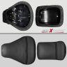 Allextreme Motorcycle Seat Cover PU Leather Anti Skid Split Water-Resistant Bike Cushion Compatible with All Motorcycles (Black, Model-8)