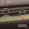 Allextreme EXPSC03P PU Leather Front & Back Bike Seat Cover Motorcycle Cushion Coverage Durable Stitching with Easy Installation - (Brown & Beige)