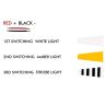 Allextreme EXMV4L04 9 LED Square Fog Light 4 Inch Waterproof Flood Spot Combo Beam Driving Lamp for Car, Bike and Motorcycles (27W, White and Yellow) (Pack of 2, Square)