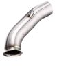 AllExtreme EXBPKTM Stainless Steel Exhaust Muffler Mid Bend Pipe for Motorcycles RC 390, 125/250/ 390 (2017-2018 Models)