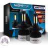 Allextreme EXH4HL2 H4 LED Headlight Bulb 2 Pcs Bright Driving Head Lamp Conversion Kit for SUVs and Cars (36W, 9000LM)