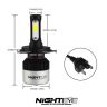 Allextreme EXH4HL2 H4 LED Headlight Bulb 2 Pcs Bright Driving Head Lamp Conversion Kit for SUVs and Cars (36W, 9000LM)