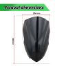 AllExtreme EXBD400 Plastic Windscreen Visor Compatible with Bajaj Dominar 400 Front Fairing Windshield Baffle Wind Deflector (Black)