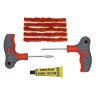 AllExtreme EXTPNK4 4 in 1 Universal Tubeless Tyre Puncture Repair Kit Puncher Patch Tools (T Handle Grips + 5 Repair String Plugs + Rubber Solution)