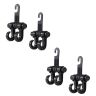 AllExtreme EXCSHB4 Car Seat Back Hook Headrest Hanger Clip Holder for Bag Purse Cloth & Grocery (4 Pcs)