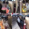 AllExtreme EXCSHB4 Car Seat Back Hook Headrest Hanger Clip Holder for Bag Purse Cloth & Grocery (4 Pcs)