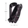 AllExtreme EXCGHB2 2 Pcs Car Sunglass Holder Eyeglasses Storage Fastener Sun Visor Clip-on Glass Case for SUVs (Black)