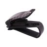 AllExtreme EXCGHB2 2 Pcs Car Sunglass Holder Eyeglasses Storage Fastener Sun Visor Clip-on Glass Case for SUVs (Black)