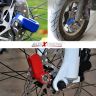 AllExtreme EXHDBL11 Heavy Duty Disc Brake Lock Anti Theft Stainless Steel 8mm Pin Wheel Locking Security Lock for Bike and Motorcycle (Color may Vary)