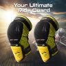Allextreme EXV-MKY2 Knee Guard Adjustable Breathable Unisex Feet Protector Armor Pads for Motorcycle Racing Bike Riding (Set of 2, Yellow)
