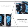 Allextreme EXSMKB2 Knee Guard Adjustable Breathable Unisex Feet Protector Armor Pads for Motorcycle Racing Bike Riding (Set of 2, Blue)