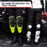 Allextreme EX-MKG2 Knee Guard Adjustable Breathable Unisex Feet Protector Armor Pads for Motorcycle Racing Bike Riding (Set of 2, Neon Green) (5R-OCP4-9IHM)