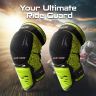 Allextreme EX-MKG2 Knee Guard Adjustable Breathable Unisex Feet Protector Armor Pads for Motorcycle Racing Bike Riding (Set of 2, Neon Green) (5R-OCP4-9IHM)