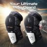 AllExtreme EXV-MKW2 Knee Guard Adjustable Breathable Unisex Feet Protector Armor Pads for Motorcycle Racing Bike Riding (Set of 2, White)