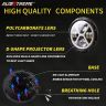 Allextreme EX989H2 7 Inch Full Ring Round LED Headlight with Hi/Low Beam and Angel Eye Lamp Compatible with Royal Enfield Bullet, Harley Davidson Jeep Wrangler