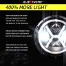 Allextreme EX989H2 7 Inch Full Ring Round LED Headlight with Hi/Low Beam and Angel Eye Lamp Compatible with Royal Enfield Bullet, Harley Davidson Jeep Wrangler