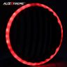 AllExtreme EXHLG1R 7 Inch PVC Headlight Grill Cover Bike with DRL LED Light for Motorcycle (Red)