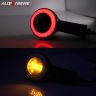 Allextreme EXBSAR3 Universal Super Bright Turn Signal Indicator Light Bike Front/Rear Side Indicator Blinker Bulb for Motorcycles & Bikes (12V, Yellow & Red, 2 PCS) (EX989H3)